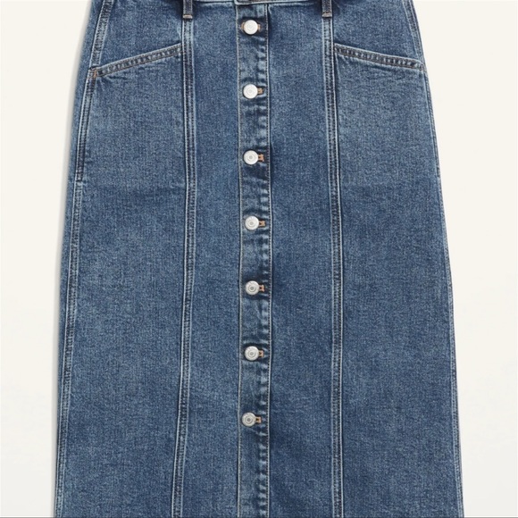 Button down denim skirt - Picture 2 of 6